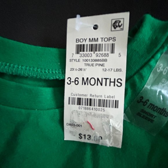 FIRST IMPRESSIONS BOYS TRUE PINE TOP 3-6 MONTHS - Picture 4 of 4